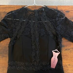 Elegant Black Lace Dress